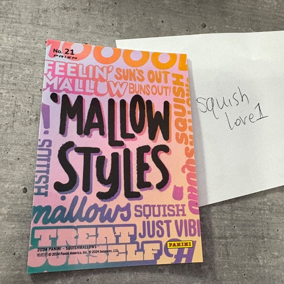 rare htf holo card Carl burger squishmallows panini trading card - Picture 2 of 2